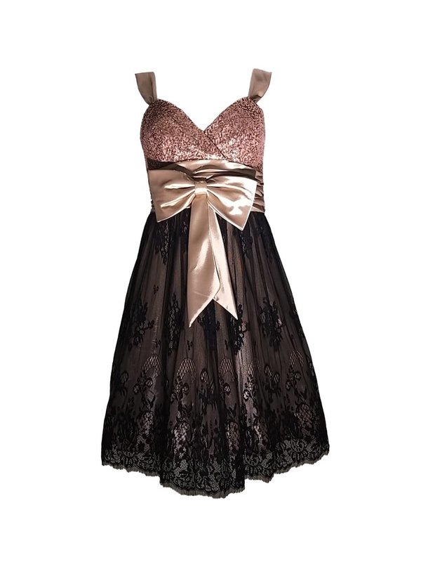 Dress Nelly Rosé with lace